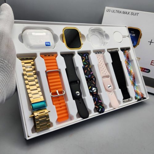 i20 Ultra Max 10-in-1 Suit Smart Watch