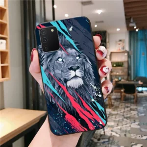 Abstract Animated Lion – HQ Ultra Shine Premium Glass Phone Case All Models