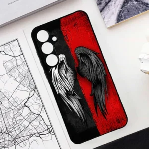 Angel Wings Design – HQ Ultra Shine Premium Glass Phone Case All Samsung Models
